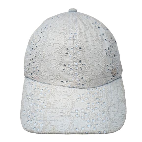 Vince Camuto Tie Back Hat Blue One Size Eyelet Casual Outdoor - Picture 1 of 10